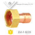 EM-F-B209 Hexagom head female copper nipple pipe fitting